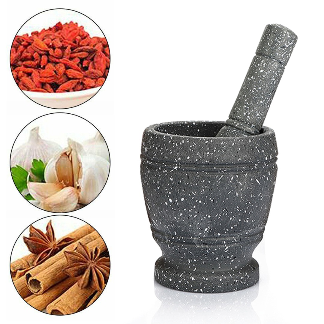 Mortar Pestle Granite - Ensemble de pilon et de mortier