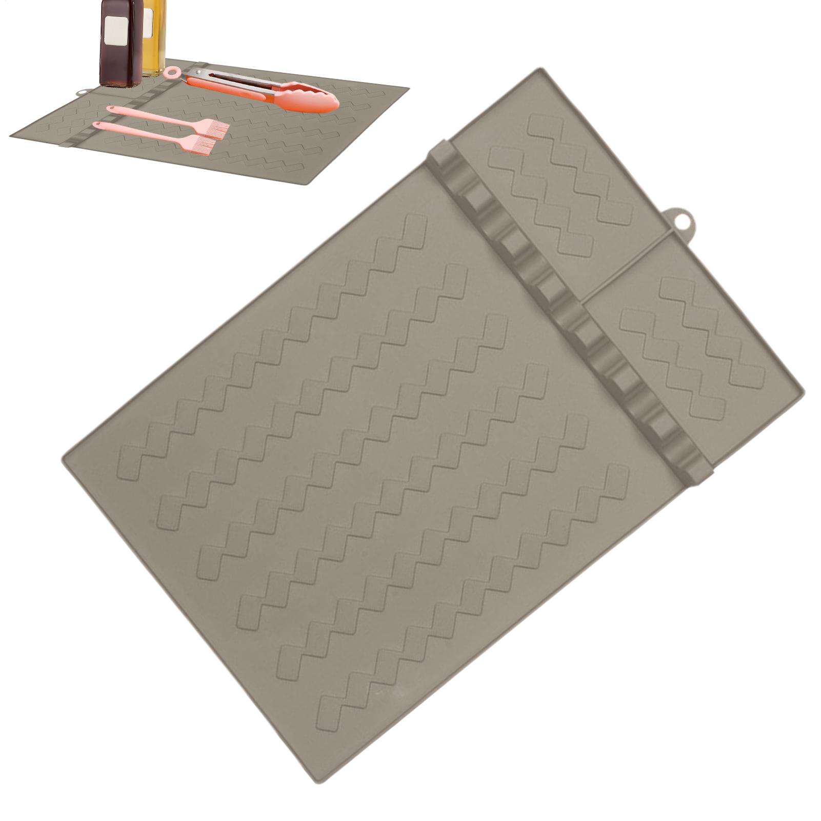 Home Cooking Kitchen - Tapis de barbecue en silicone, support