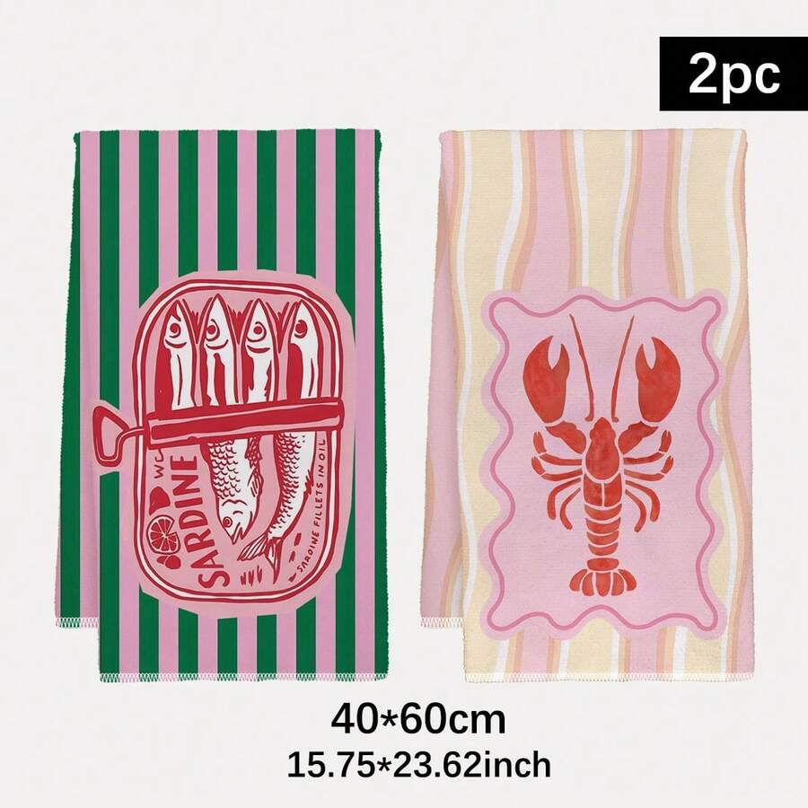 Home Cooking Is The Best - Lot de 2 torchons de cuisine