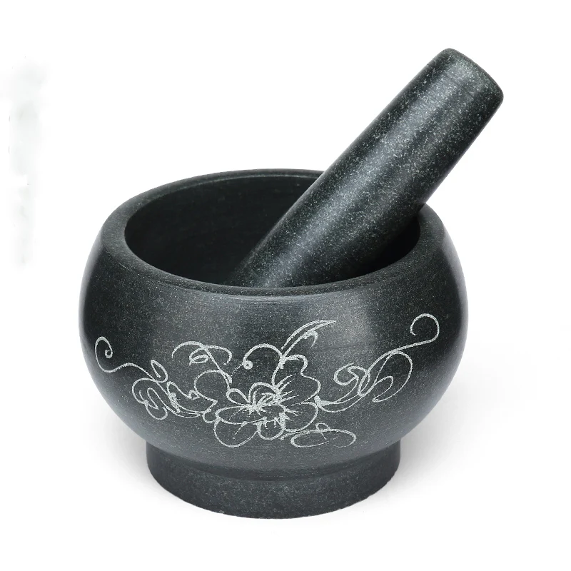 Mortar Pestle Granite - Mortier et pilon en granit naturel,