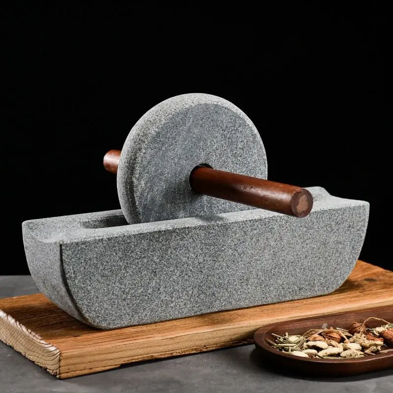 Moulin à pierre traditionnel p - Mortar Pestle Granite avis et prix