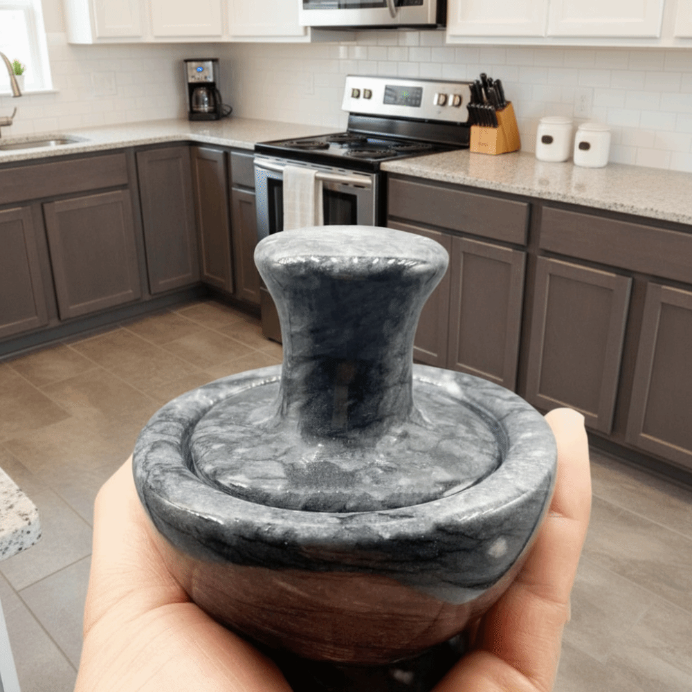 Presse-ail manuel en marbre, m - Mortar Pestle Granite avis et prix